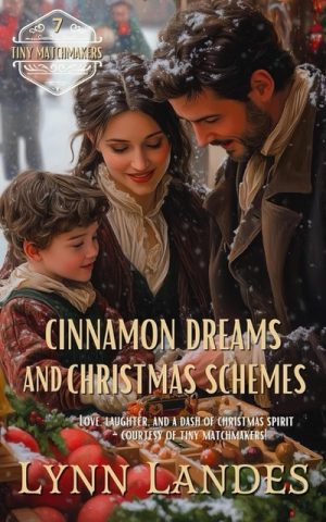 Book cover for Lynn Landes' book Cinnamon Dreams and Christmas Schemes